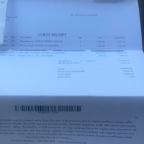 Christian Dior Shoulder Saddle Blue Oblique in Dark Blue and Light Blue - Picture 3 of 8